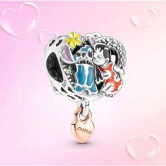 PANDORA Disney charm Lilo & Stitch Ohana - Picture 1 of 2